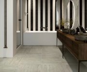 Dlažba jako mramor Serenissima Travertini Due Bianco rett. 60x60 - béžová