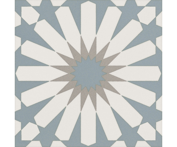 Retro dlažba Elios Deco Anthology Etnic A Light Blue 20x20