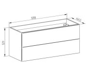 Mereo Aira, Koupelnová Skříňka S Umyvadlem Z Litého Mramoru 121 Cm, šedá