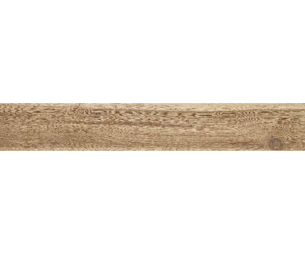 Dlažba jako dřevo APE Wabi Sabi Madagascar Noce 20x120 Rett. - hnědá