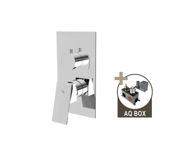 Cinque, Podomítková Sprchová Baterie Pro 2 Odběrná Místa, S Aq-boxem A Keramickým P