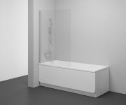 Vanová zástěna PVS1 - PVS1 80, satin+transparent 79840U00Z1