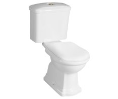 Kerasan Retro Wc Kombi, Zadní Odpad, Bílá-bronz