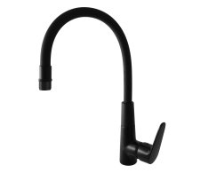 Dřezová baterie s flexibilním ramínkem AMUR Černá - matná 3/8" AM719.0/10CMAT