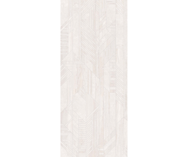 Vzorovaná dlažba Flaviker Double Tangram White 120x280 Luc. Rett. - bílá