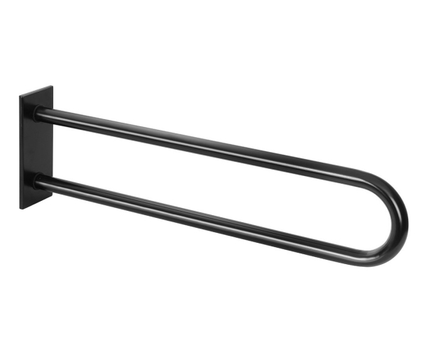 Sapho Handicap Opěrné Pevné Madlo Tvar U 813mm, černá Mat