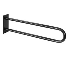 Sapho Handicap Opěrné Pevné Madlo Tvar U 813mm, černá Mat