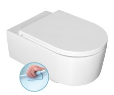 Isvea Sistema A Závěsná Wc Mísa, Rimless, 36x53,5cm, Bílá