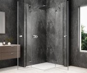 Polysan Globe Chrome Obdélníkový Sprchový Kout 1200x800mm, Rohový Vstup, čiré Sklo