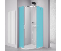 Polysan Thron Komponent čtvrtkruhová Sprchová Zástěna 900x900mm, čiré Sklo, Pravá
