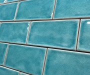 Retro obklad Tonalite Kraklé tavella acqua 7,5x15 - tyrkysová