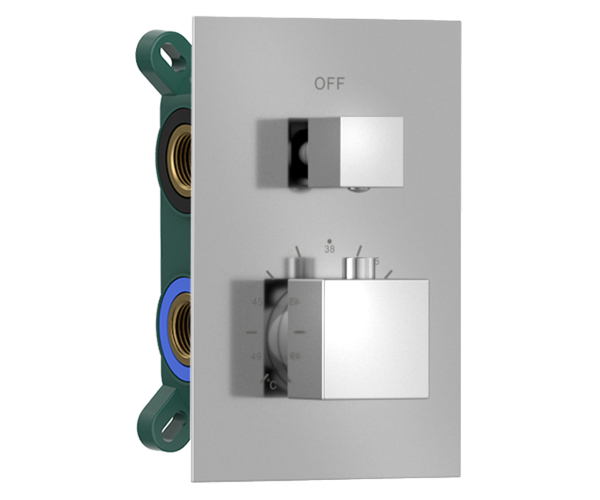 Sapho Podomítková Sprchová Termostatická Baterie, Box, 2 Výstupy, Chrom