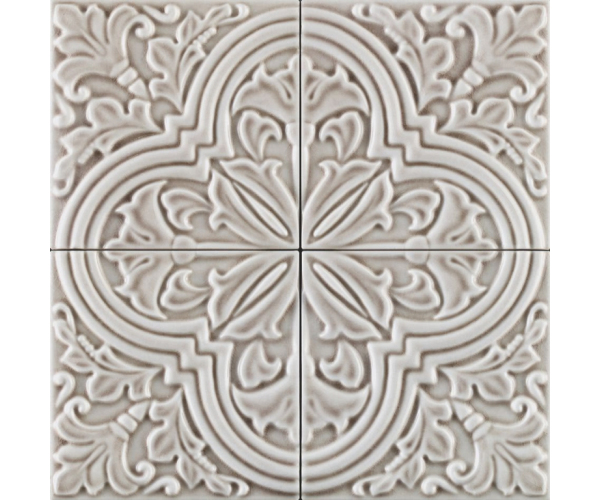 Retro dekor Grazia Formelle Algarve Greige 13x13 - šedá