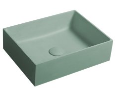 Sapho Formigo Betonové Umyvadlo Na Desku, 47,5x36,5cm, Zelená Mat