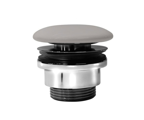 Gsi Umyvadlová Výpust 5/4“, Neuzavíratelná, Keramická Zátka, 5-65mm, Tortora Mat