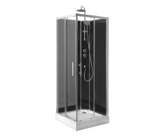 Aqualine Granvik čtvercový Sprchový Box 800x800x2180mm, čiré Sklo