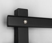 Sapho Elcor Elektrický Sušák Ručníků 480x920x50 Mm, 128 W, černá Mat