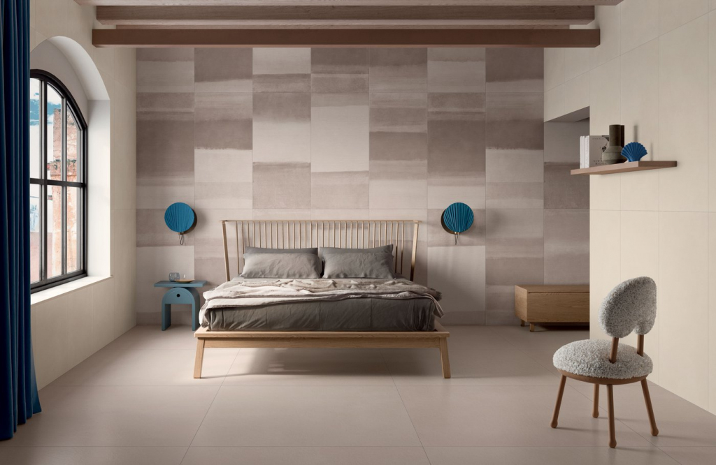 Realizace LOŽNICE se stíhovaným obkladem Marca Corona Overclay
