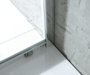 Aqualine Agga čtvercová Sprchová Zástěna 700x700mm, čiré Sklo