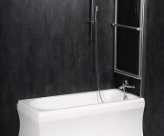 Polysan Olbia Vanová Zástěna S Pneumatickým Zdvihem, š. 1230mm, Stříbrná, čiré Sklo