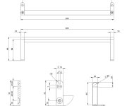 Gsi Norm Držák Ručníků 42cm, Chrom