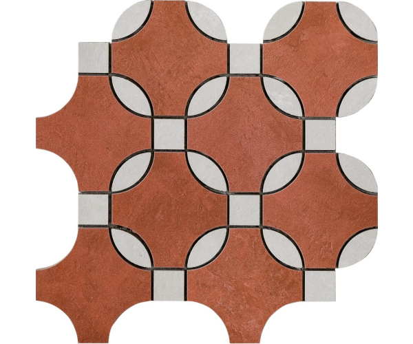 Dlažba jako beton Cir Tadelakt Mosaico Berberé  23,4x23,4 Matt. Rett.