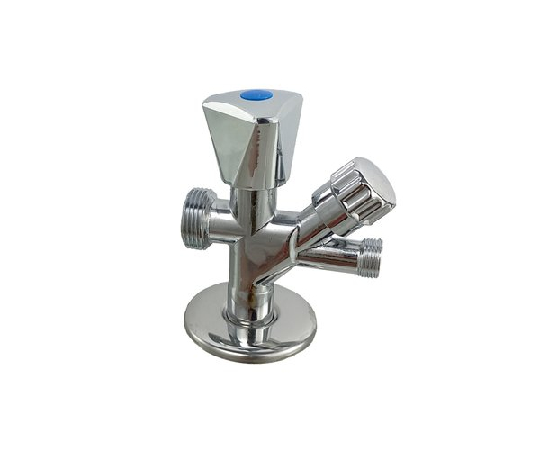 Kombinovaný Rohový Ventil 1/2"x 3/4"x 3/8", Aquaristo - Páčka Plast