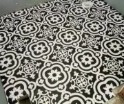 Černobílá retro dlažba Deceram Cementina Black and White 20x20 s ornamenty (skladem)