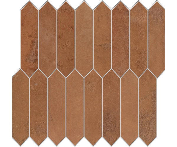Mozaika jako beton EdimaxAstor Home Mosaico Picket Redflame 29x25,5 Matt. Rett. - cihlová