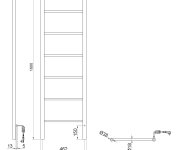 Sapho Karbo Elektrický Sušák Ručníků, Kulatý, 500x1600mm, 120 W, černá Mat
