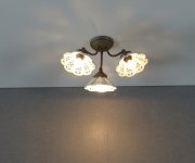 Sapho Napoli Stropní Svítidlo, 3xe14,40w, 230v, Ip21, Keramické Stínítko, Bronz