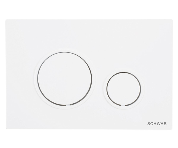 Schwab Vela Ovládací Tlačítko, 247x165 Mm, Bílá Lesk