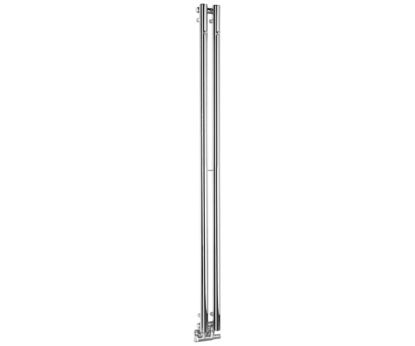 Sapho Pilon Otopné Těleso 122x1800mm, Se Dvěma Háčky Pro Ručník, Chrom