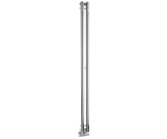 Sapho Pilon Otopné Těleso 122x1800mm, Se Dvěma Háčky Pro Ručník, Chrom
