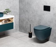 Isvea Infinity Závěsná Wc Mísa, Rimless, 36,5x53cm, Zelená Petrol