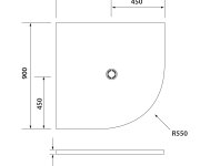 Polysan Flexia Vanička Z Litého Mramoru čtvrtkruh, S Možností úpravy Rozměru, 90x90cm, R550