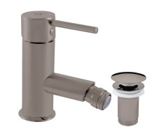 Bidetová baterie s výpustí SEINA METAL GREY - kartáčovaná 3/8" SE945.0KMGK