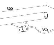 Sapho Irene 2 Led Svítidlo, 7 W, 300x100x25 Mm, Ip44, Chrom