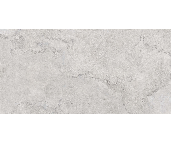 2cm dlažba jako travertin Flaviker Double Plain Grey 60x120 Nat. Rett. - šedá