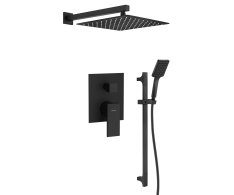 Sapho Cubemix Podomítkový Sprchový Set S Pákovou Baterií, 2 Výstupy, Posuvný Držá