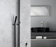 Sapho Duopasso Elektrický Sušák Ručníků S časovačem, 122x1700mm, 45 W, černá Mat