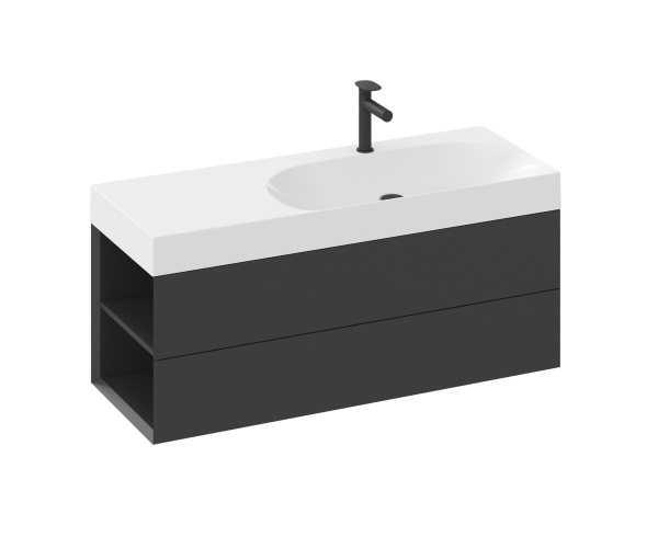 SD Lite 120 L/P skříňka pod umyvadlo - SD Lite 120 L skříňka pod umyvadlo černá matná