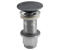 Sapho Umyvadlová Výpust 5/4“, Click-clack, Betonová Zátka, 10-80mm, Stříbrná Mat