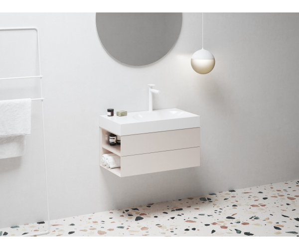 SD Lite 80 L/P skříňka pod umyvadlo - SD Lite 80 L skříňka pod umyvadlo Alabaster Pink