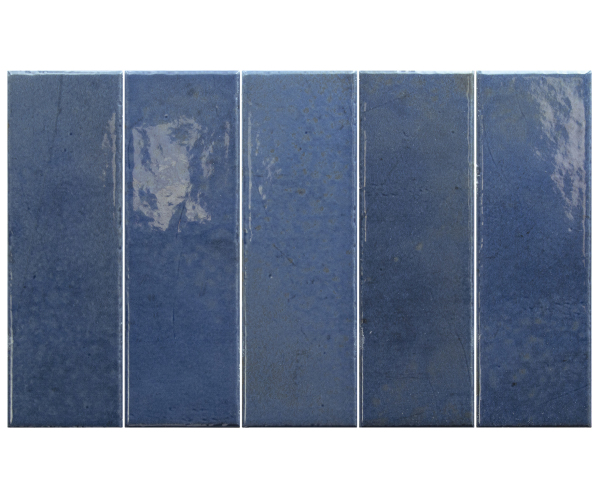Dlažba Equipe Bohemian Dark Blue 6x18,6 Luc. - modrá