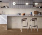 Dlažba jako dřevo Bottega Tiles Feelwood Smoke 20x120 Honed Rett. - hnědá