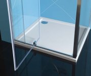 Polysan Easy Třístěnný Sprchový Kout 900-1000x800mm, Pivot Dveře, L/p Varianta, čiré Sklo
