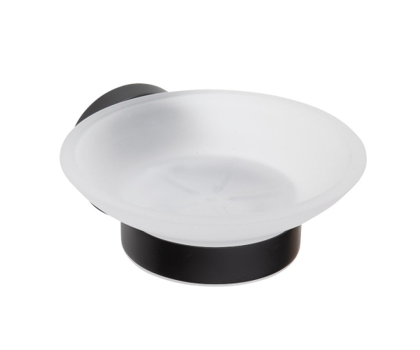 Sapho X-round Black Mýdlenka, Mléčné Sklo, černá Mat