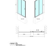 Polysan Deep Sprchové Dveře Posuvné 1300x1500mm, čiré Sklo