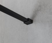 Gelco Vario Black Jednodílná Sprchová Zástěna Do Prostoru, Matné Sklo, 800 Mm